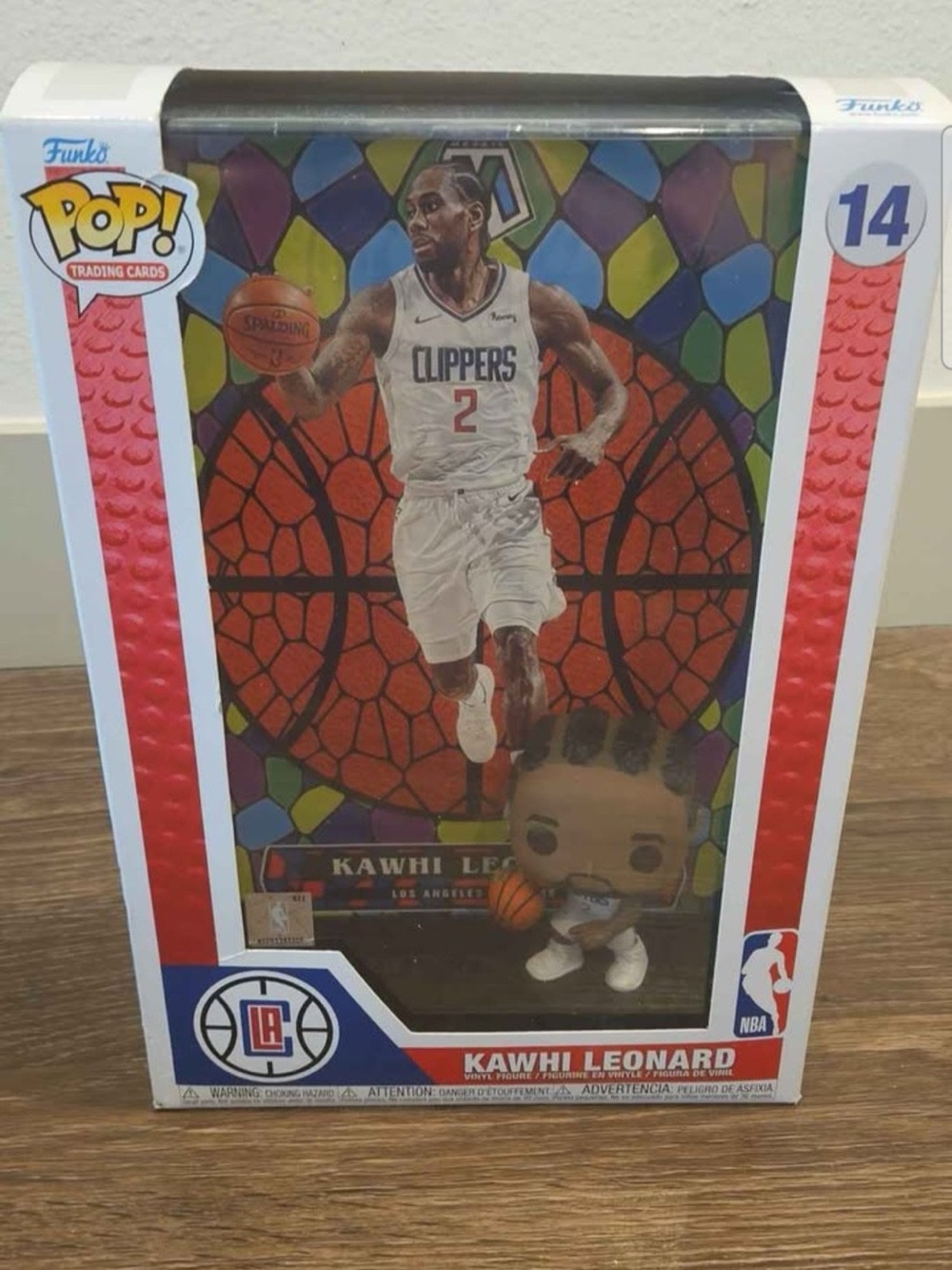 Kawhi Leonard Funko PoP Display/ Los Angeles Clippers/#14/new/original packed.